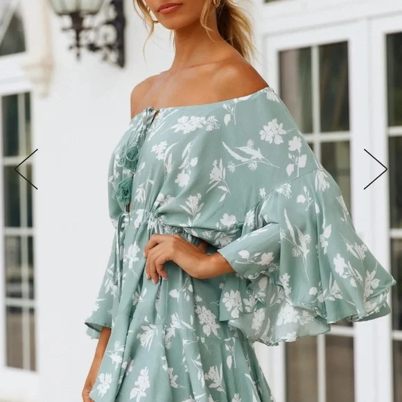 SECRET JEWEL ROMPER SAGE - Picture 4 of 8